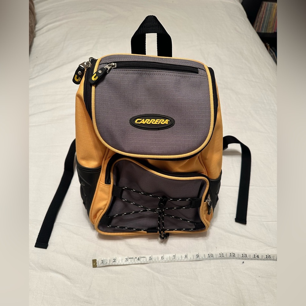 Carrera Black and Yellow Backpack